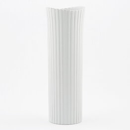 Stig Lindberg (Vinda 1950) White Modern Cylinder Vase 20 cm
