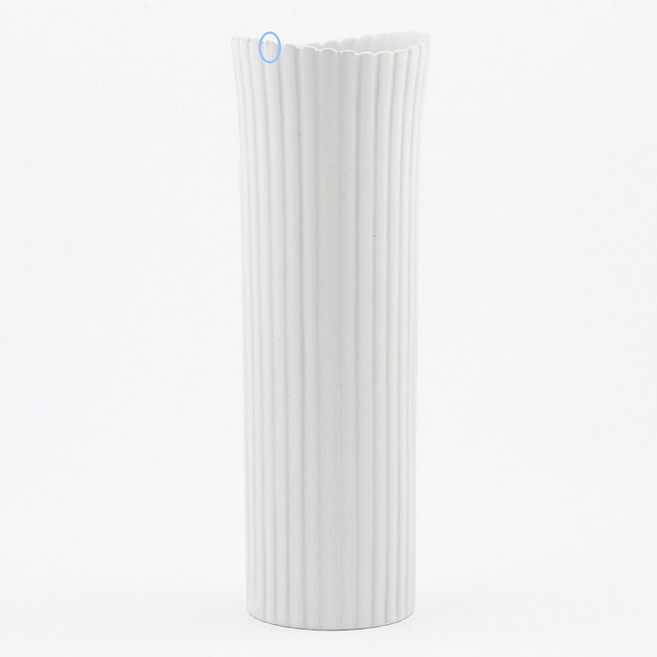 Stig Lindberg (Vinda 1950) White Modern Cylinder Vase 20 cm