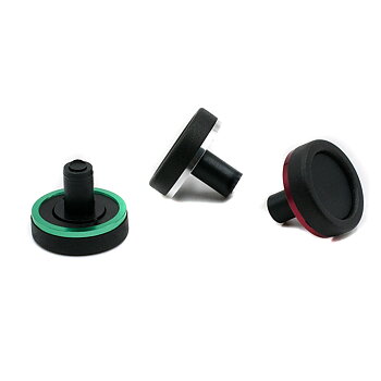 Rubber Butt Cap with Aluminum Trim