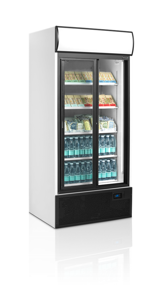 Displaykyl FSC891S, 707 liter, skjutdörrar - 3