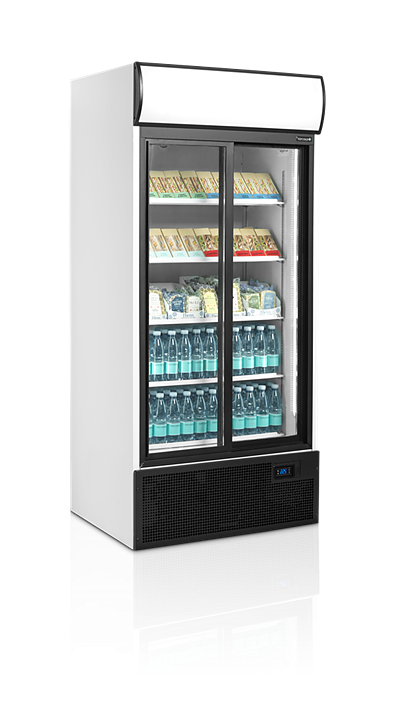 Displaykyl FSC891S, 707 liter, skjutdörrar