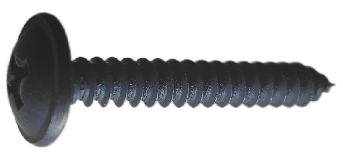 Svart Kragskruv (B6) 3,5 x 9,5 mm