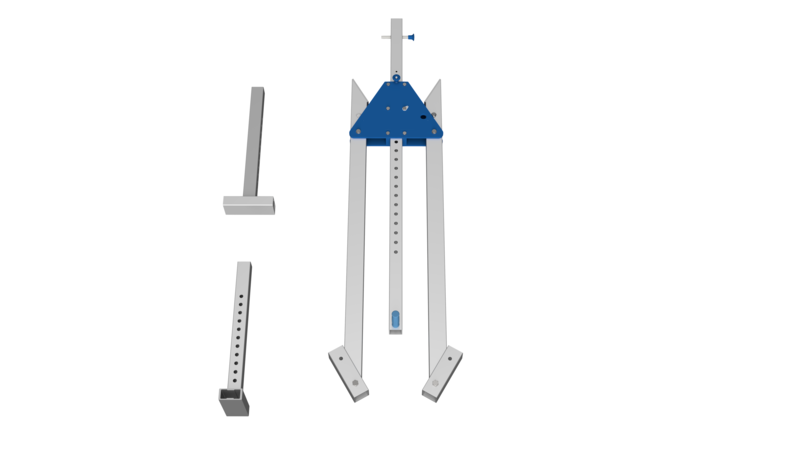 Bockkran 1000 kg i aluminium - 3