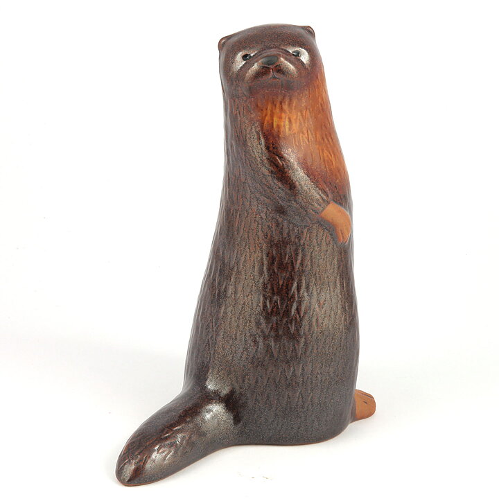Lisa Larson (Landskapsdjur 1990) Optimistic Otter 18 cm