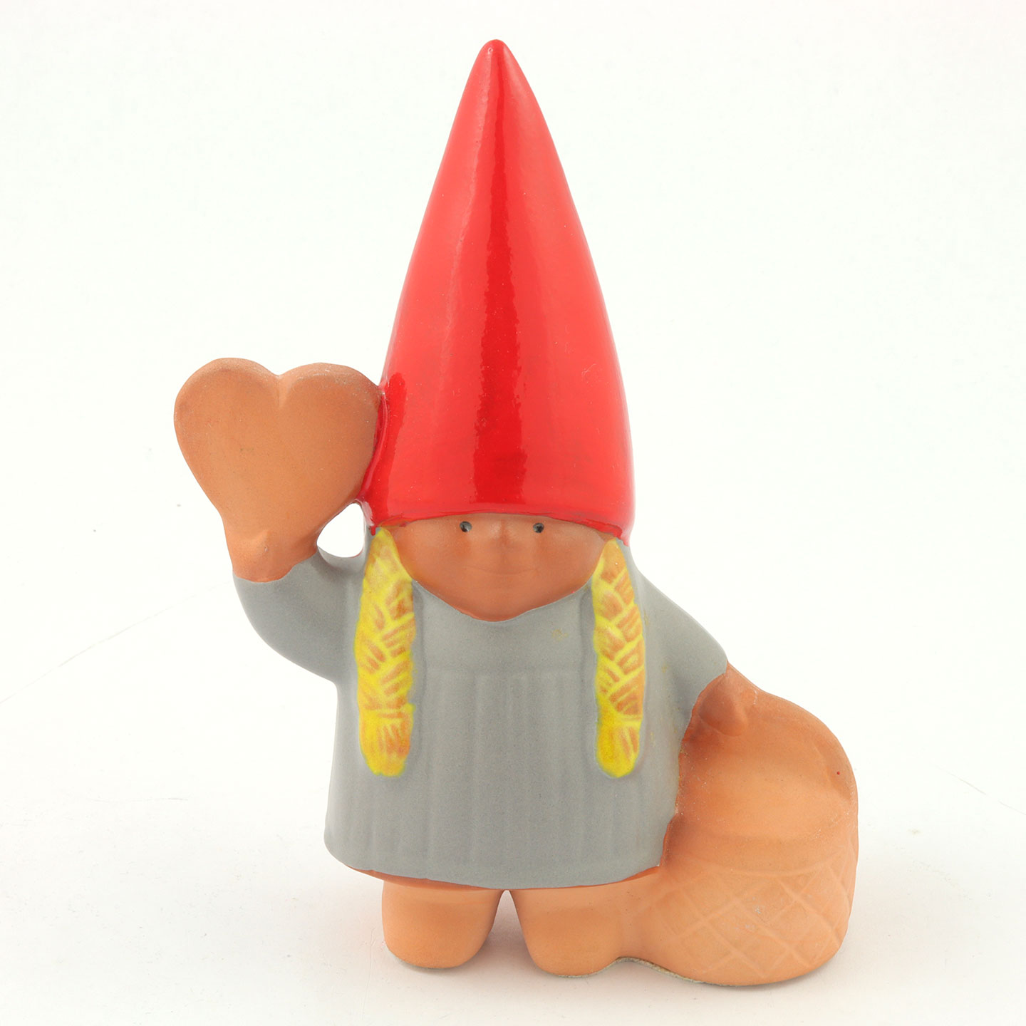 リサラーソン Santa's Family サンタとハートのキャンドルホルダー