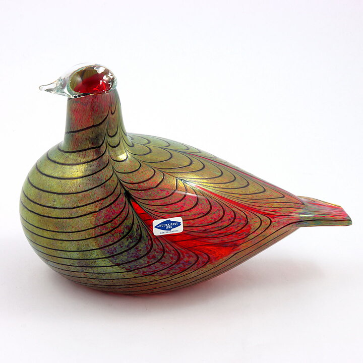 Oiva Toikka (1981) Pheasant (Fasaani) Glass Bird 21/15 cm