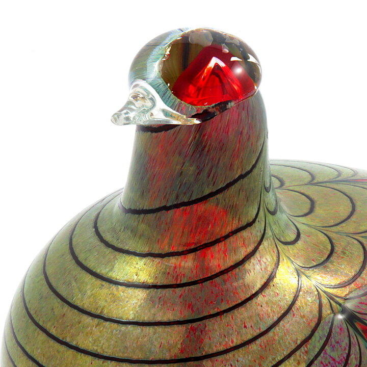 Oiva Toikka (1981) Pheasant (Fasaani) Glass Bird 21/15 cm