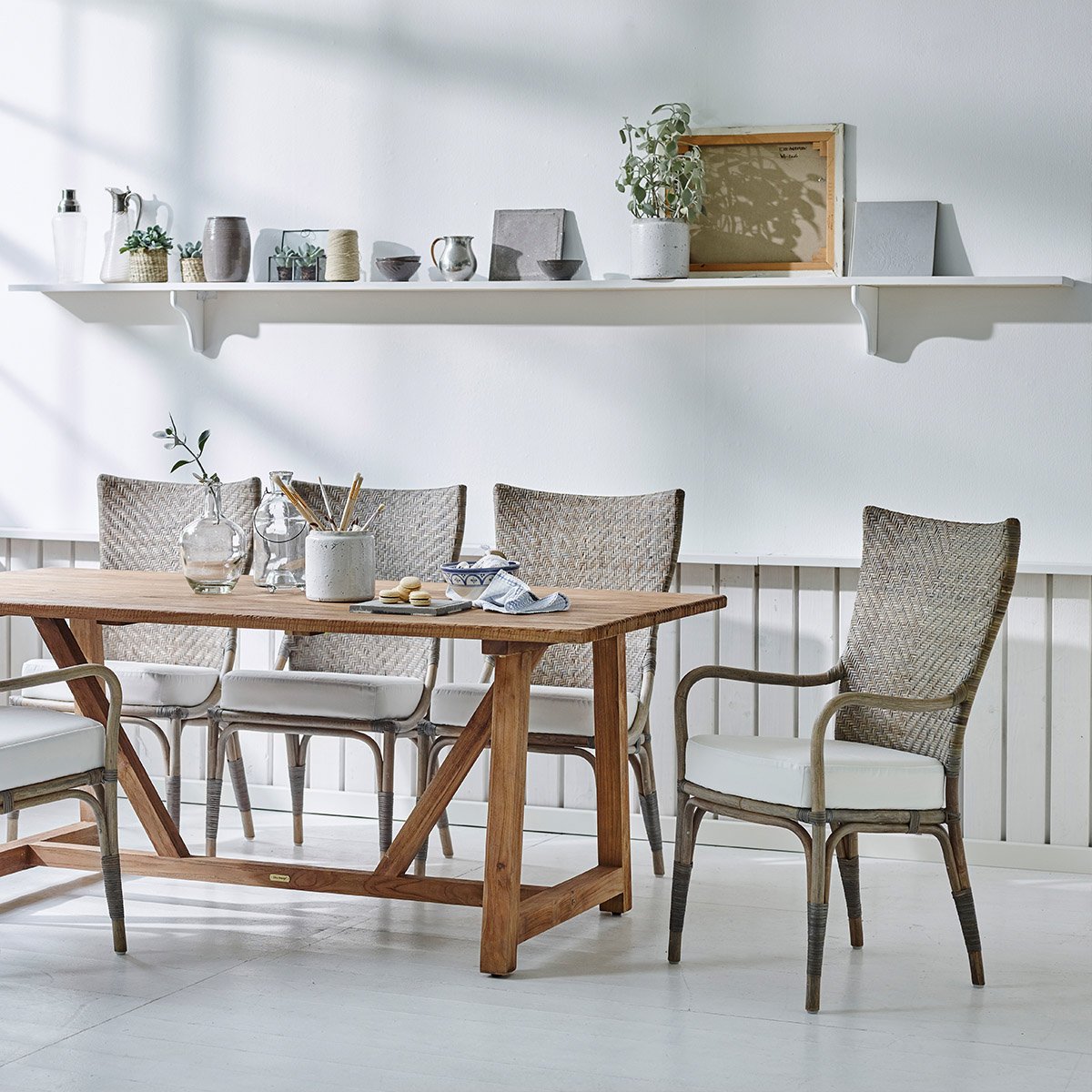 Matbord i teak 100 x 180 cm Lucas Sika-Design - 4