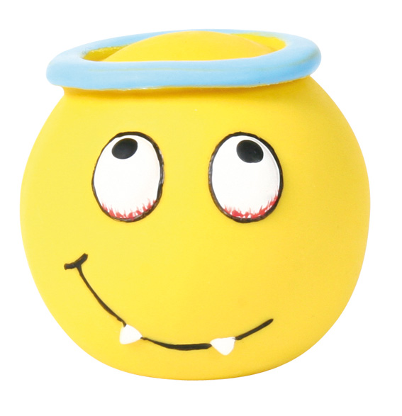 Trixie Hundleksak Latexsmiley Ø 6cm Gul  - 2