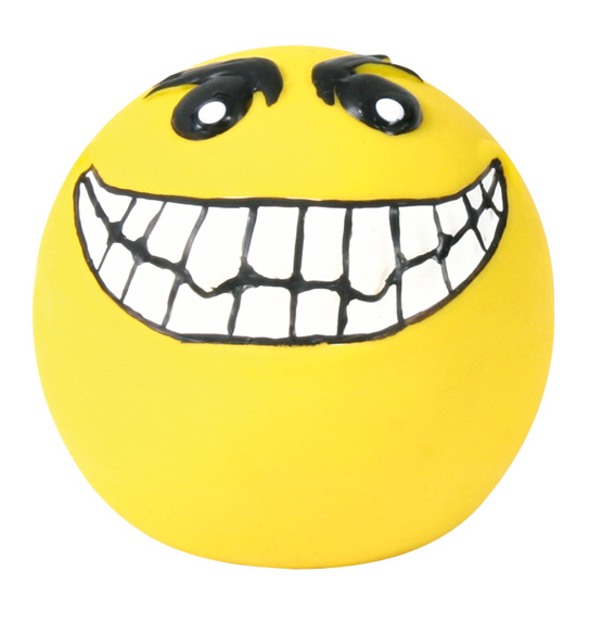 Trixie Hundleksak Latexsmiley Ø 6cm Gul 