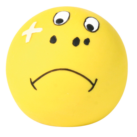 Trixie Hundleksak Latexsmiley Ø 6cm Gul  - 3