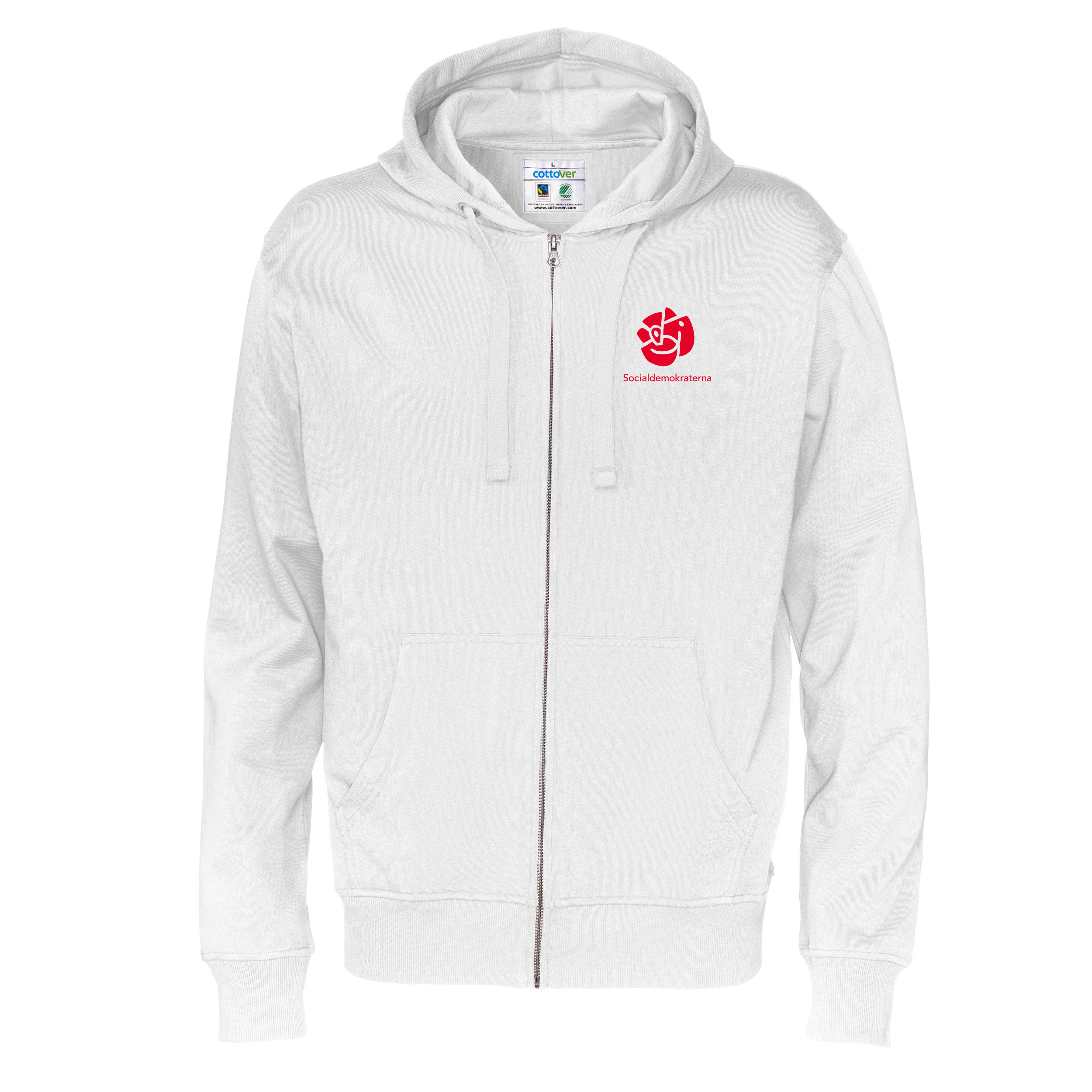 Hoodtröja Full zip CottoVer - Herr - Flera färger - 4