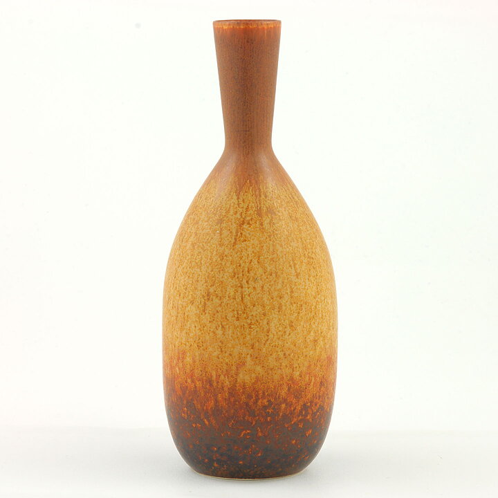 Carl-Harry Stålhane (SOT 1956) Brown Gently Swelling Vase 16 cm