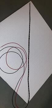 LEDStripe svart L500mm varmvit