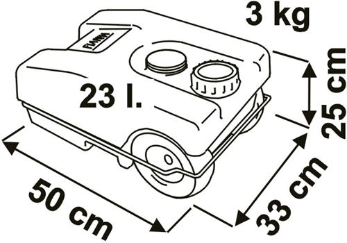 Avfallsvattentank 23L - 2