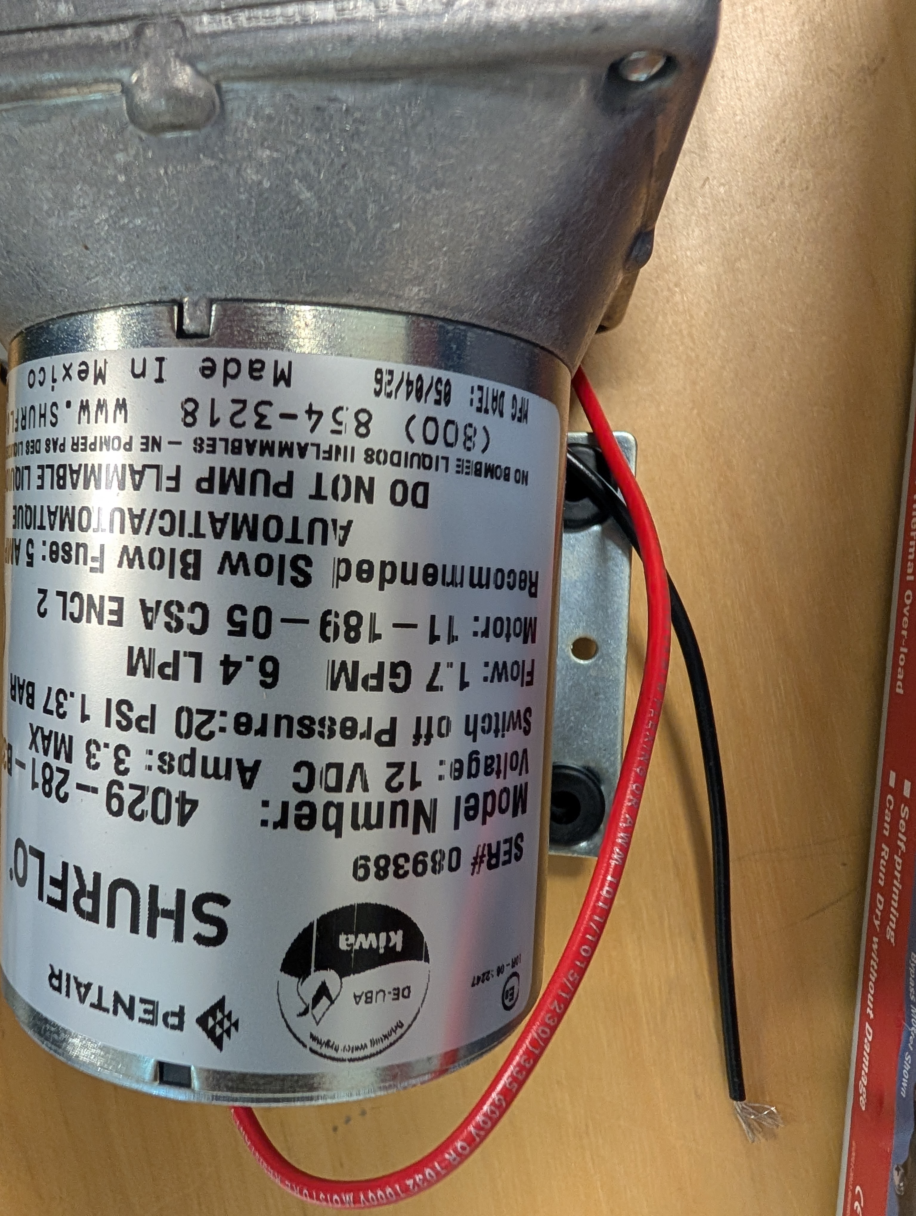 Water pump Shurflo - 5