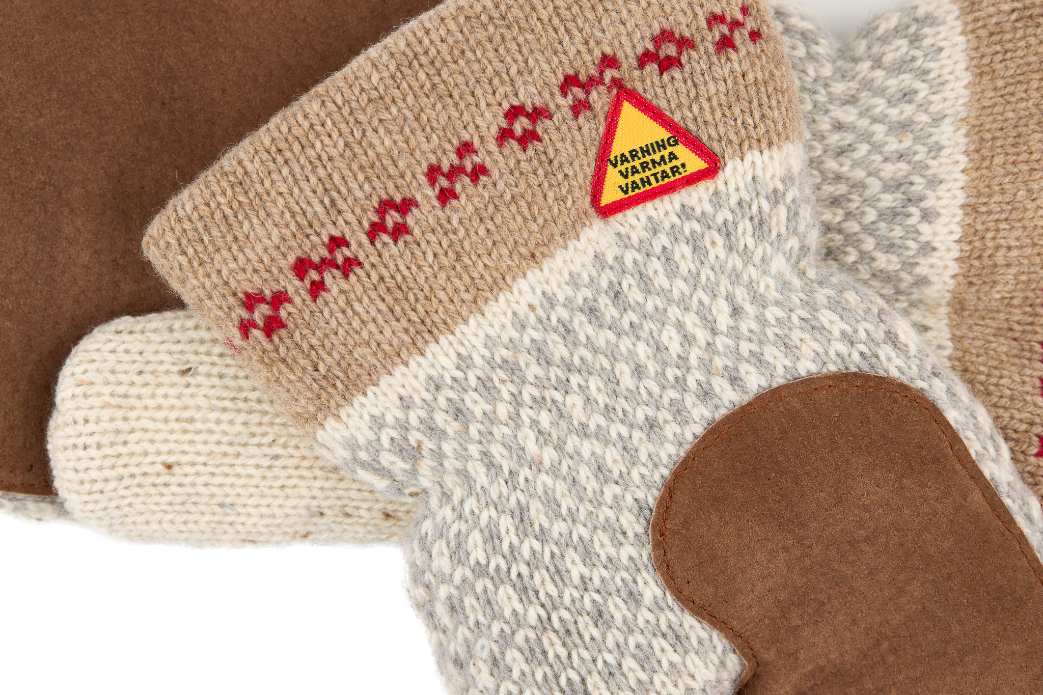 SKAFTÖ SNÖ,  SUEDE PALM, MITTEN - 3