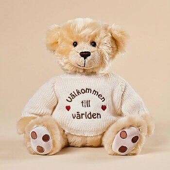 Valfri nalle "Välkommen till världen"
