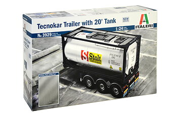 Trailer Tecnokar med 20ft tankcontainer, 1/24