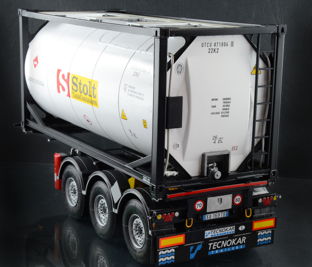 Trailer Tecnokar med 20ft tankcontainer, 1/24 - 5