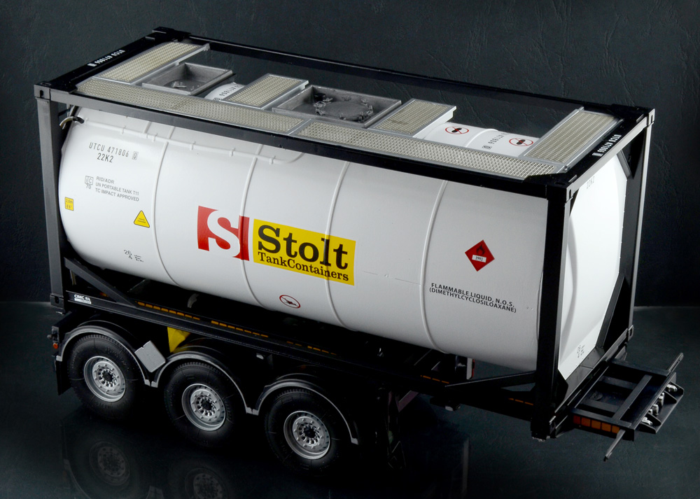 Trailer Tecnokar med 20ft tankcontainer, 1/24 - 6