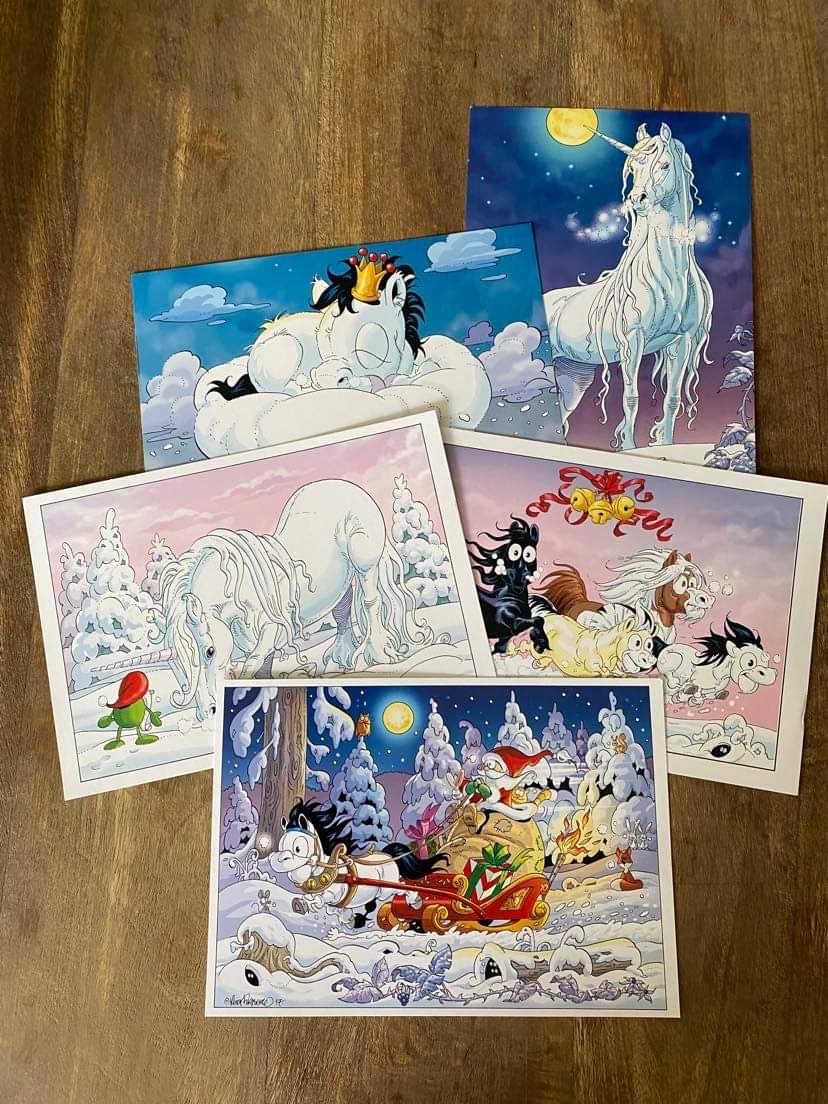 Julkort Lena Furberg Mulle 5-pack