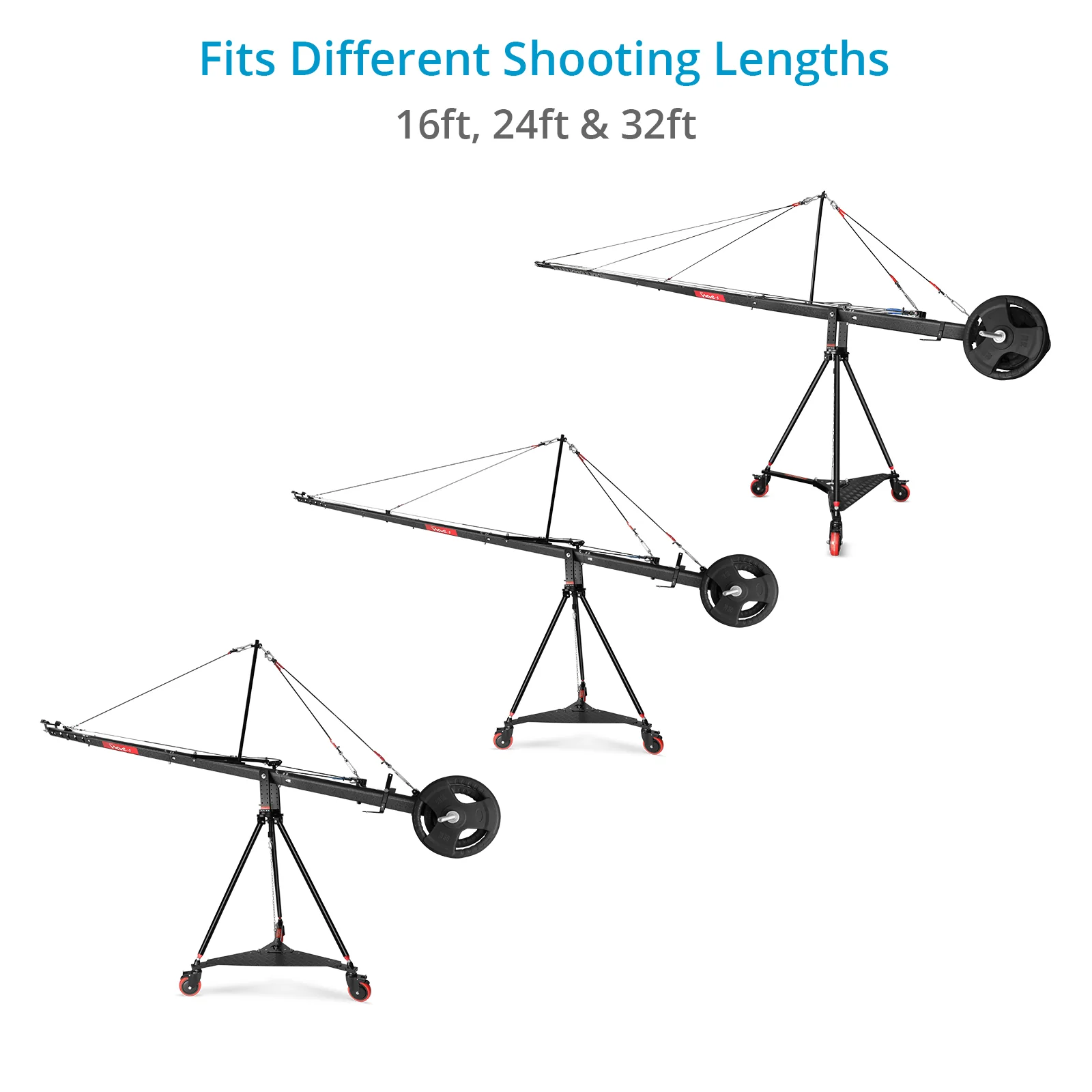Camera Jib Crane PROAIM 32ft /10m  Base Kit 21 kg  / 46.3 lbs - 19