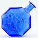 ナニー・スティル Stella Polaris ステラポラリスシリーズ 八角形の青いガラスの花瓶 Vase 1967年  19cm (1)