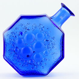 Nanny Still (Stella Polaris 1967) Blue Octagon Vase 19 cm (1)
