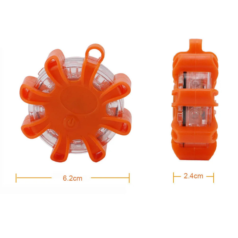 Magnetisk varningslampa - mini - med roterande ljus - 3