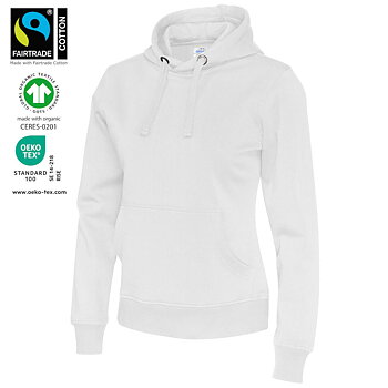 Hoodie - Dam - Cottover - Fairtrade & Ekologisk GOTS - 14 olika färger