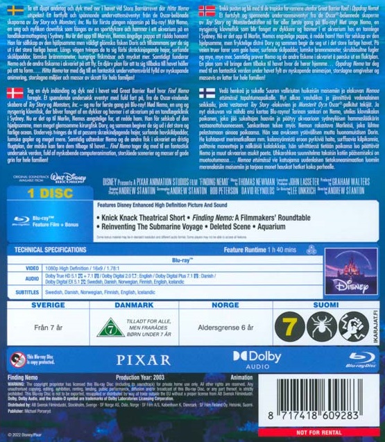 Hitta Nemo (Blu-ray) - 2