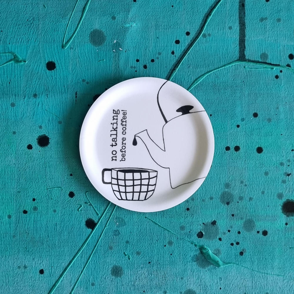coaster/mini tray COFFEE 11 cm