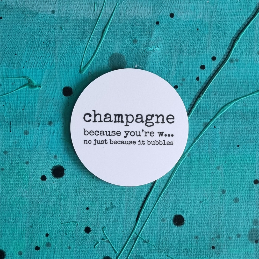 glasunderlägg CHAMPAGNE 9 cm