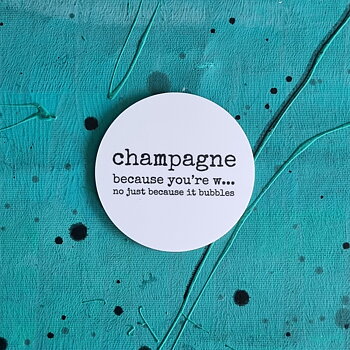 glasunderlägg CHAMPAGNE 9 cm