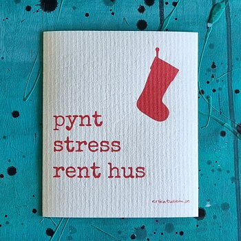 dishcloth RENT HUS red