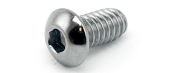 Insex Skruv,Button,Chr,8-32*1/2"