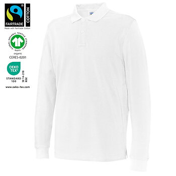 Piké Långärmad - Herr - Cottover - Fairtrade & Ekologisk GOTS - 14 olika färger
