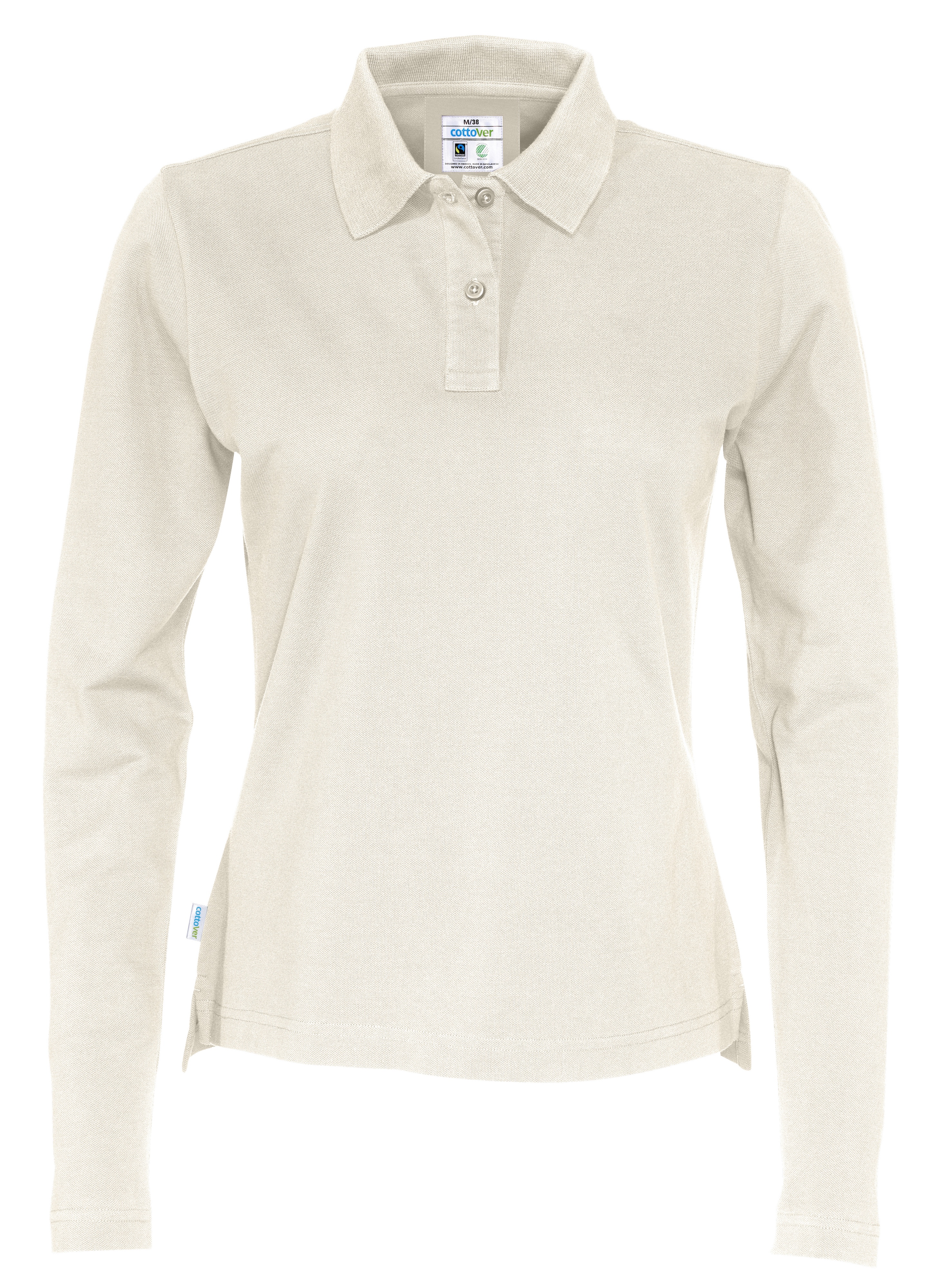 Pique Long Sleeve Lady, Cottover, Fairtrade & Ekologisk GOTS - 14 different color - 2