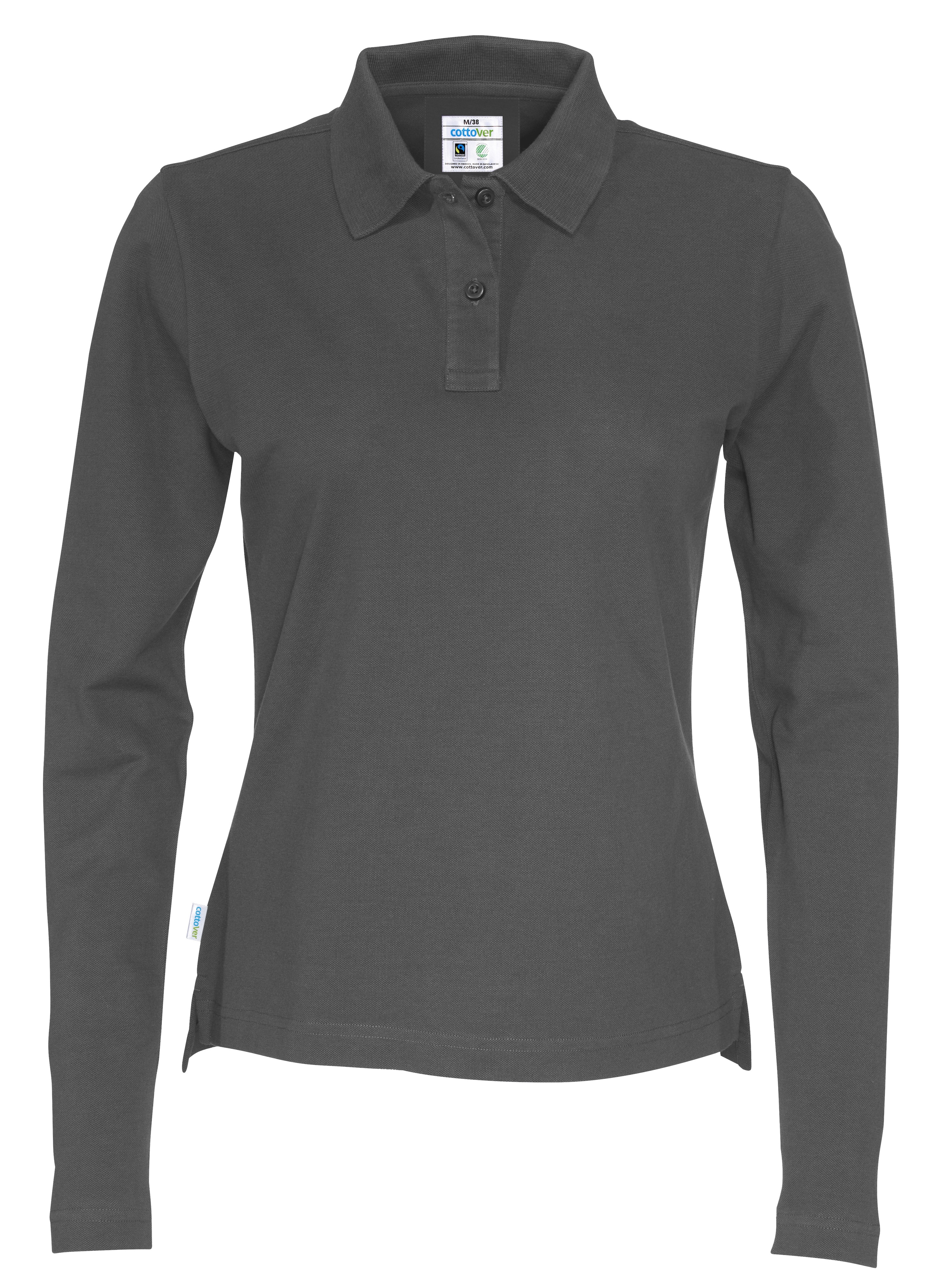 Pique Long Sleeve Lady, Cottover, Fairtrade & Ekologisk GOTS - 14 different color - 13