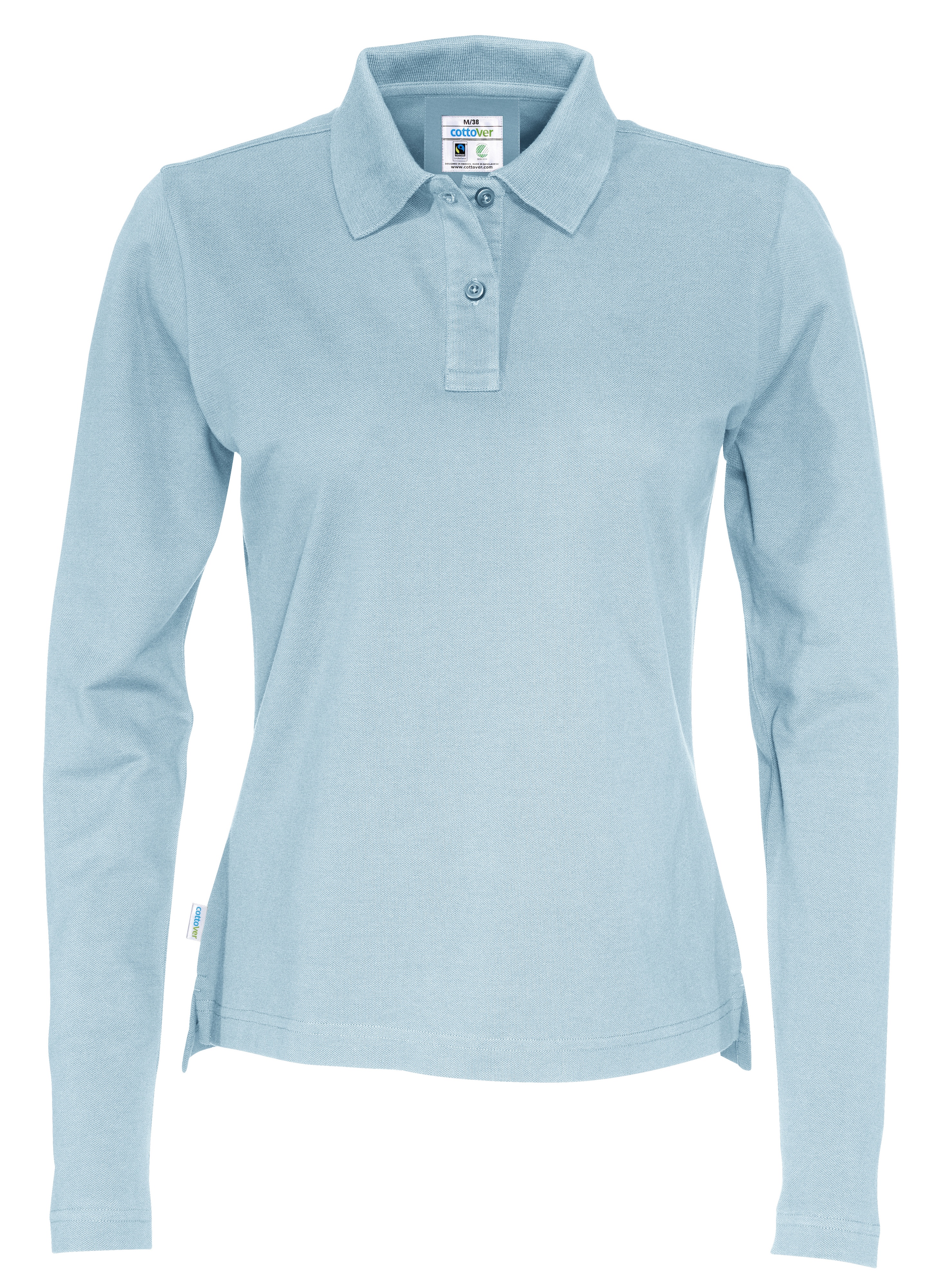 Pique Long Sleeve Lady, Cottover, Fairtrade & Ekologisk GOTS - 14 different color - 10