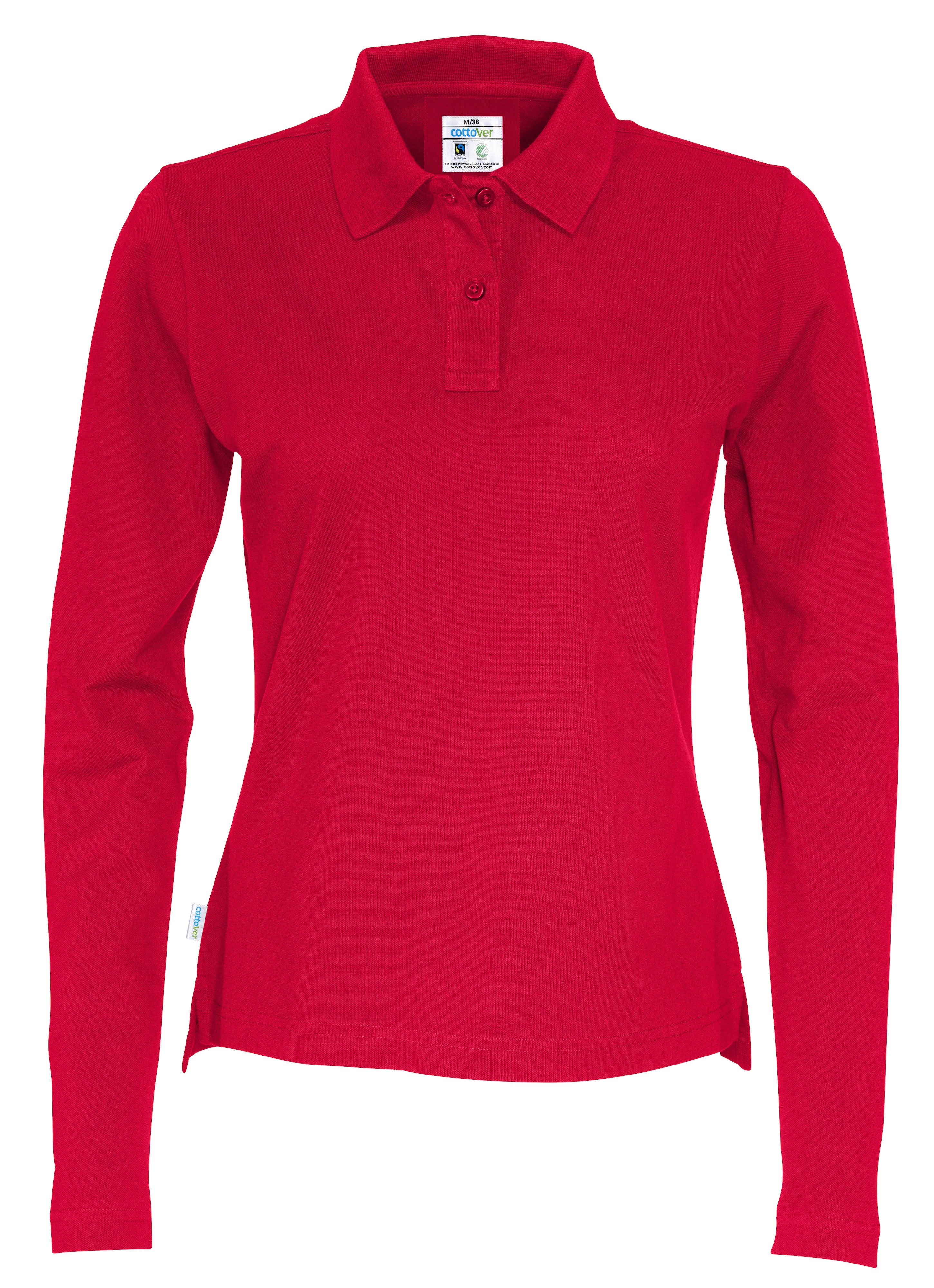 Pique Long Sleeve Lady, Cottover, Fairtrade & Ekologisk GOTS - 14 different color - 8