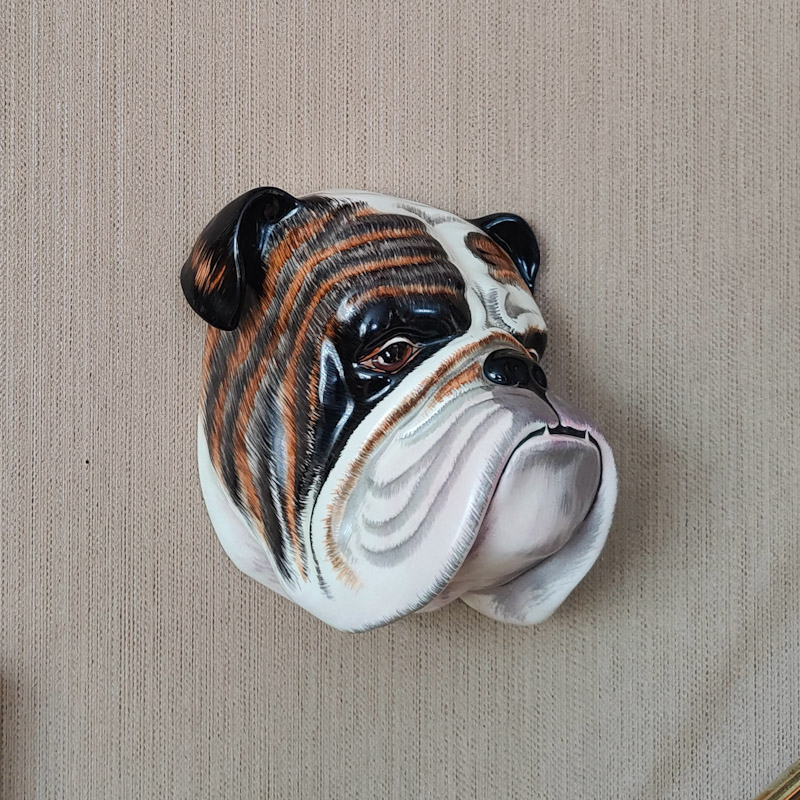 Engelsk Bulldogg väggmask från Crown Devon