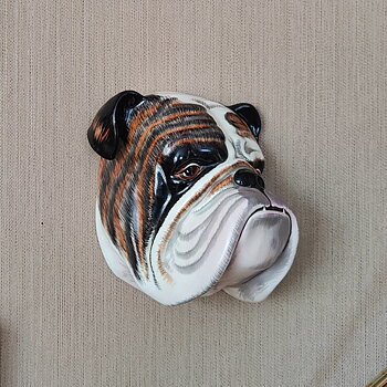 Engelsk Bulldogg väggmask från Crown Devon