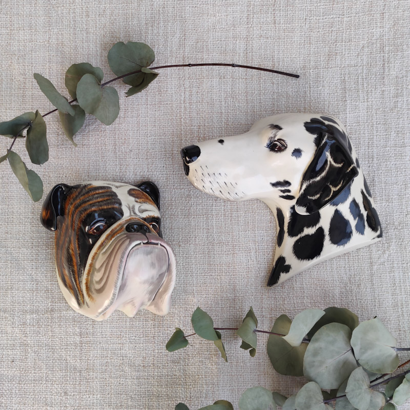 Engelsk Bulldogg väggmask från Crown Devon - 2