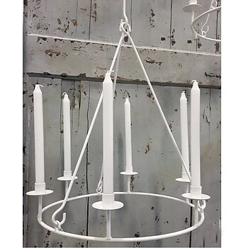 Ljuskrona Tender 6 ljus, offwhite