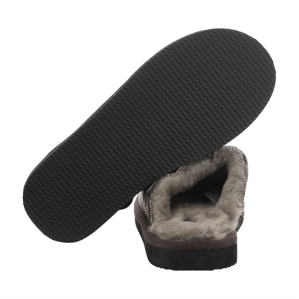 Fårskinns toffel Hugo Slip-in i vintage stil - 5