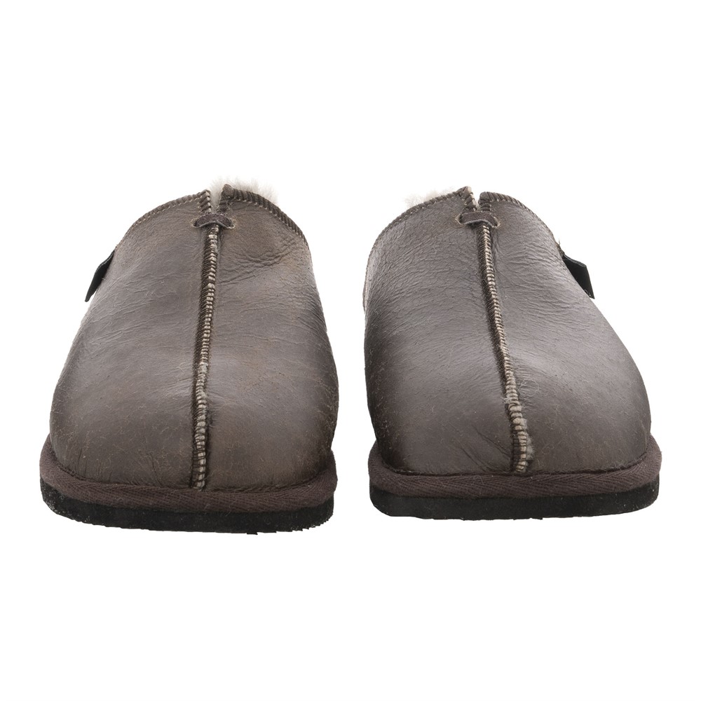 Fårskinns toffel Hugo Slip-in i vintage stil - 2