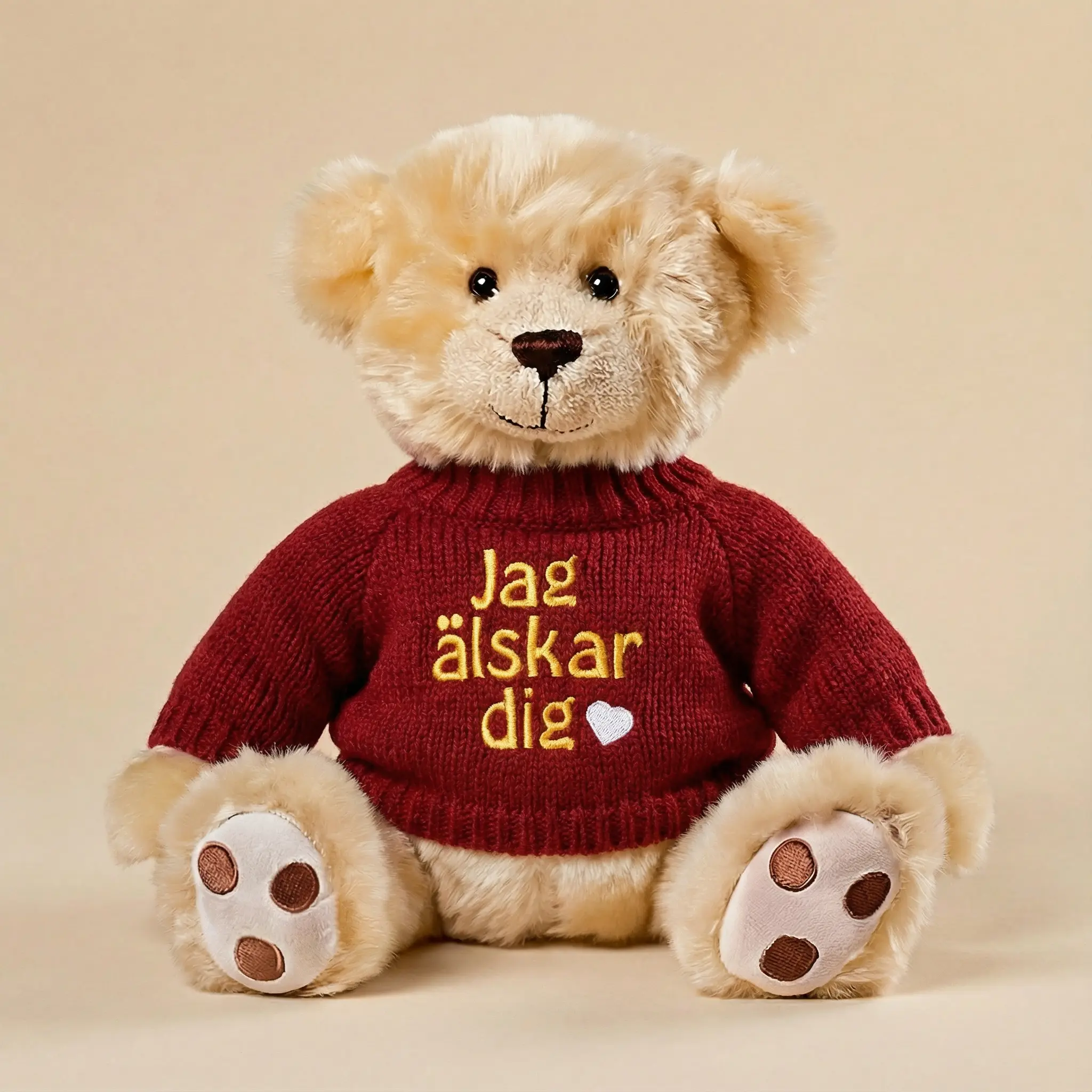 Valfri nalle "Jag älskar dig"