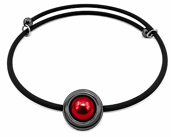 Armband  Hematit Röd Stina